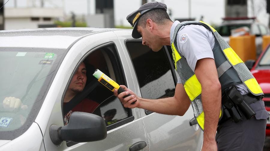 Bafômetro lei seca blitz policial