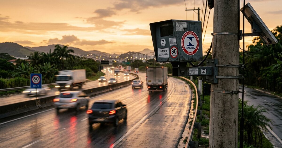 Radar de trânsito em rodovia — aferição obrigatória INMETRO
